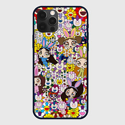 Чехол iPhone 12 Pro Max Right now NewJeans and Takashi Murakami