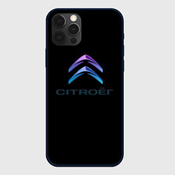 Чехол iPhone 12 Pro Max Citroen logo neon