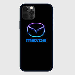 Чехол iPhone 12 Pro Max Mazda neon logo