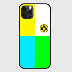 Чехол для iPhone 12 Pro Max Borussia color cport, цвет: 3D-черный