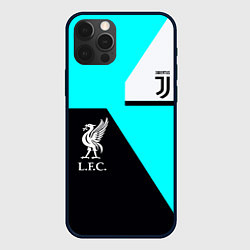 Чехол для iPhone 12 Pro Max Juventus x Liverpool geometry, цвет: 3D-черный