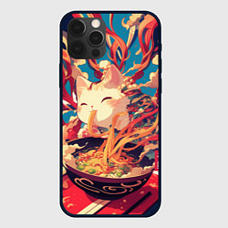 Чехол iPhone 12 Pro Max Cat and ramen