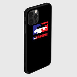 Чехол для iPhone 12 Pro Max Limp Bizkit logo brend, цвет: 3D-черный — фото 2