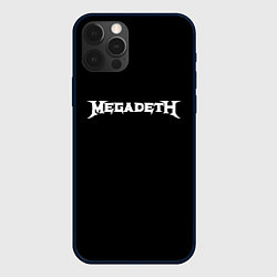 Чехол iPhone 12 Pro Max Megadeth logo white