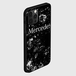 Чехол для iPhone 12 Pro Max Mercedes black ice, цвет: 3D-черный — фото 2