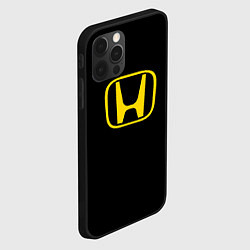 Чехол для iPhone 12 Pro Max Honda yellow, цвет: 3D-черный — фото 2