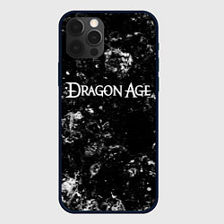 Чехол для iPhone 12 Pro Max Dragon Age black ice, цвет: 3D-черный