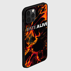 Чехол для iPhone 12 Pro Max Date A Live red lava, цвет: 3D-черный — фото 2