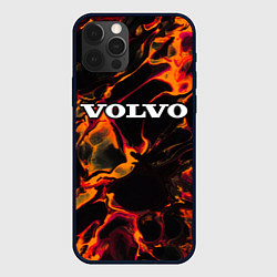 Чехол iPhone 12 Pro Max Volvo red lava