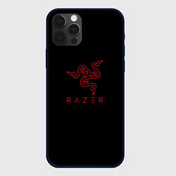 Чехол для iPhone 12 Pro Max Razer red logo, цвет: 3D-черный
