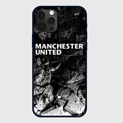 Чехол iPhone 12 Pro Max Manchester United black graphite