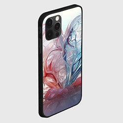 Чехол для iPhone 12 Pro Max Сердце - плазменная текстура, цвет: 3D-черный — фото 2