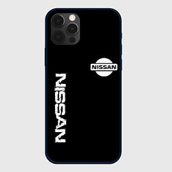 Чехол iPhone 12 Pro Max Nissan logo white auto