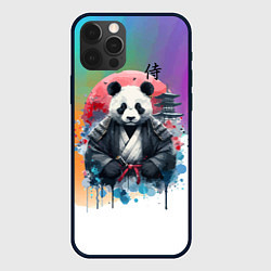 Чехол для iPhone 12 Pro Max Panda samurai - Japan, цвет: 3D-черный