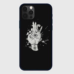 Чехол iPhone 12 Pro Max Глаза и дым