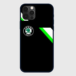 Чехол для iPhone 12 Pro Max Skoda geometry, цвет: 3D-черный