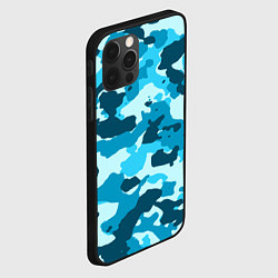 Чехол для iPhone 12 Pro Max Военная текстура камуфляжа, цвет: 3D-черный — фото 2