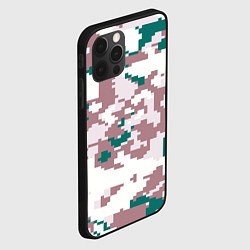 Чехол для iPhone 12 Pro Max Пиксельный камуфляж европа, цвет: 3D-черный — фото 2