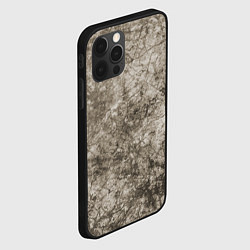 Чехол для iPhone 12 Pro Max Абстракция - серый грязный гранж, цвет: 3D-черный — фото 2
