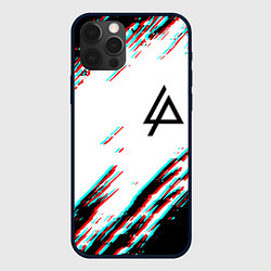 Чехол iPhone 12 Pro Max Linkin park краски глитч