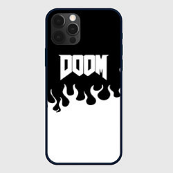 Чехол iPhone 12 Pro Max Doom fire white