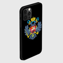 Чехол для iPhone 12 Pro Max Имперский двуглавый герб, цвет: 3D-черный — фото 2