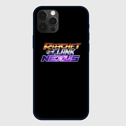 Чехол для iPhone 12 Pro Max Ratchet & Clank logo, цвет: 3D-черный