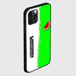 Чехол для iPhone 12 Pro Max Minecraft colors green game, цвет: 3D-черный — фото 2