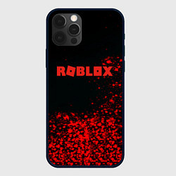 Чехол для iPhone 12 Pro Max Roblox красные краски, цвет: 3D-черный