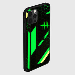 Чехол для iPhone 12 Pro Max Dead by daylight geometry pattern, цвет: 3D-черный — фото 2