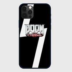 Чехол iPhone 12 Pro Max Doom eternal geometry white