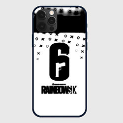 Чехол iPhone 12 Pro Max Rainbox six game pattern