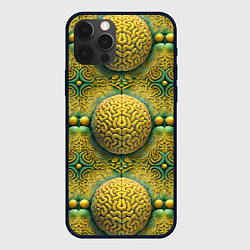 Чехол для iPhone 12 Pro Max Чертоги разума - мозги в лабиринте, цвет: 3D-черный