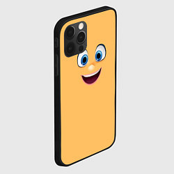 Чехол для iPhone 12 Pro Max Эмоция радости - лицо крупное, цвет: 3D-черный — фото 2
