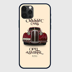 Чехол для iPhone 12 Pro Max Классические автомобили Opel, цвет: 3D-черный