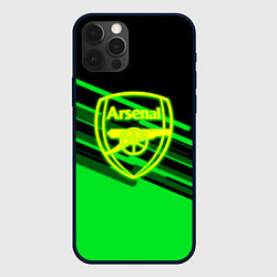 Чехол iPhone 12 Pro Max Arsenal geometry line green