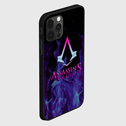 Чехол для iPhone 12 Pro Max Assassins Creed flame, цвет: 3D-черный — фото 2