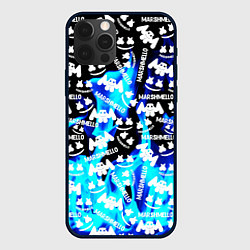 Чехол для iPhone 12 Pro Max Marshmello fire, цвет: 3D-черный