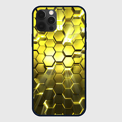 Чехол iPhone 12 Pro Max Золотые соты