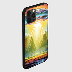 Чехол для iPhone 12 Pro Max UFO In The Forest, цвет: 3D-черный — фото 2