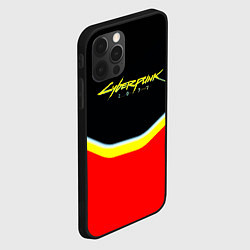 Чехол для iPhone 12 Pro Max Cyberpunk 2077 geometry, цвет: 3D-черный — фото 2