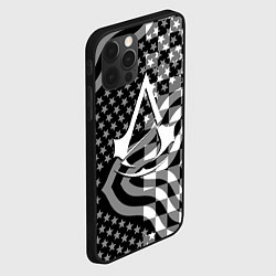 Чехол для iPhone 12 Pro Max Assassins Creed logo game usa, цвет: 3D-черный — фото 2