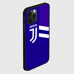 Чехол для iPhone 12 Pro Max Juventus sport geometry line, цвет: 3D-черный — фото 2
