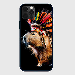 Чехол iPhone 12 Pro Max Капибара индеец