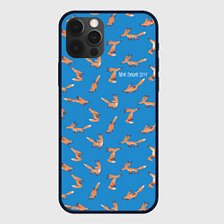 Чехол для iPhone 12 Pro Max Паттерн лисёнок - Мой дикий друг, цвет: 3D-черный