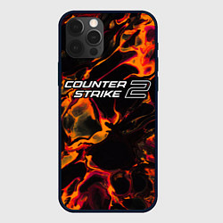 Чехол для iPhone 12 Pro Max Counter-Strike 2 red lava, цвет: 3D-черный