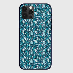 Чехол iPhone 12 Pro Max Монстры с языком - паттерн