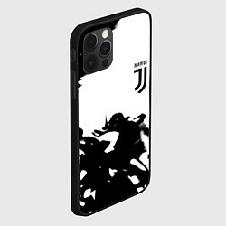 Чехол для iPhone 12 Pro Max Juventus smoke black fire, цвет: 3D-черный — фото 2