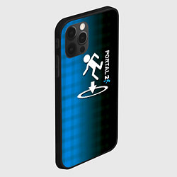 Чехол для iPhone 12 Pro Max Portal pattern geometry, цвет: 3D-черный — фото 2