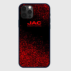 Чехол для iPhone 12 Pro Max Jac motors чёрно-красный, цвет: 3D-черный